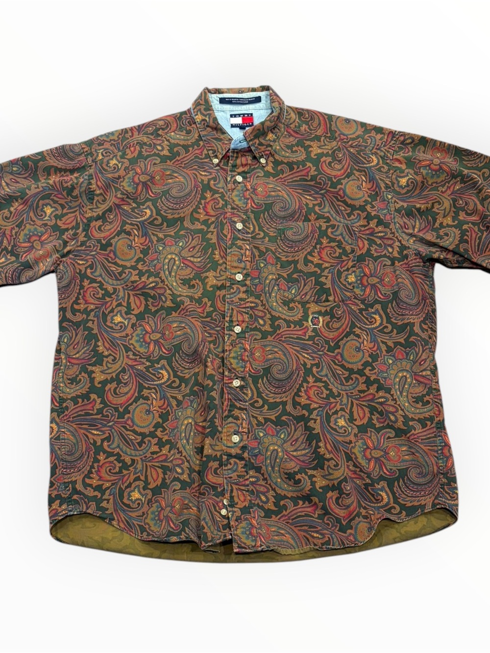 Vintage Tommy Hilfiger Paisley Shirt Size L